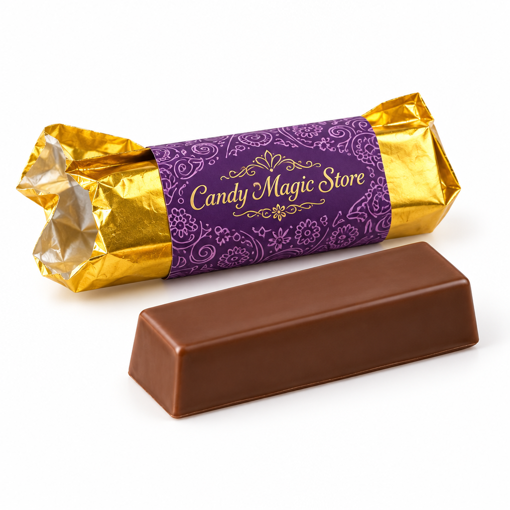 Ricostruzione del cioccolatino scartato con incarto Candy Magic Store