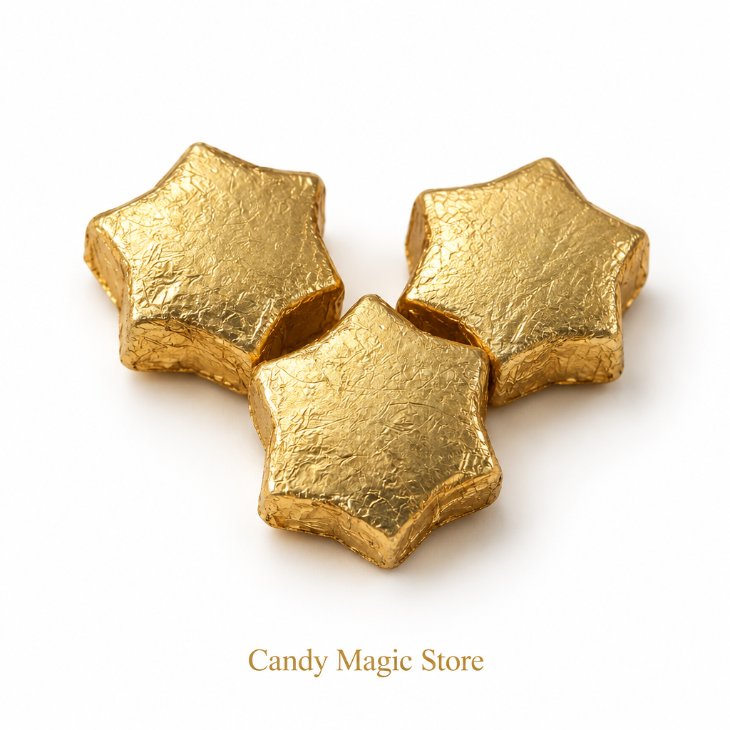 Sfondo bianco con marchio Candy Magic Store