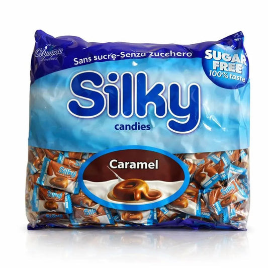 Silky Candies Caramel Cream Caramelle Senza Zucchero Confezione da 1Kg