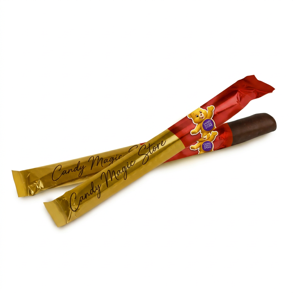 Snack confezionato con firma Candy Magic Store e orsetto