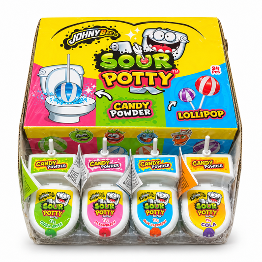 Sour Potty su sfondo bianco