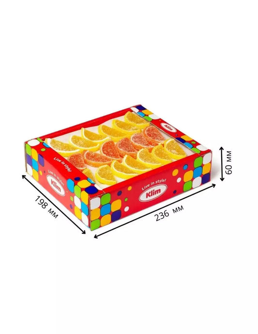 Gelatine Arancio e Limone Spicchi 1,6 kg – Caramelle Gommose per Rivendita e Stock