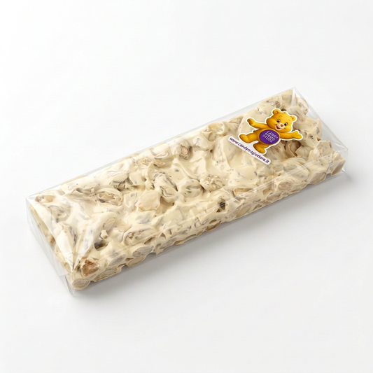 Torrone con orsetto e indirizzo del sito
