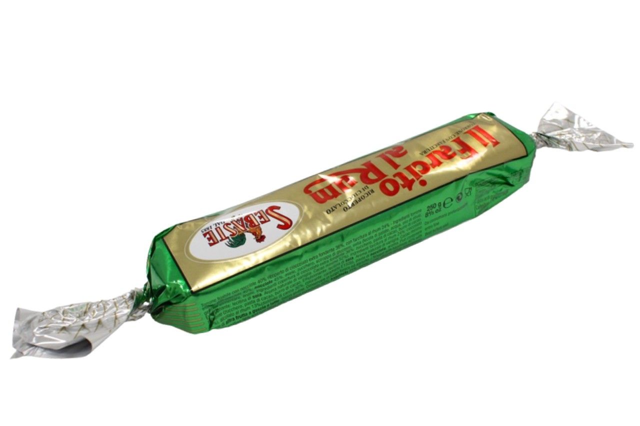 Torrone Tenero Farcito al Rhum 250g Incarto Verde Senza Glutine Sebaste