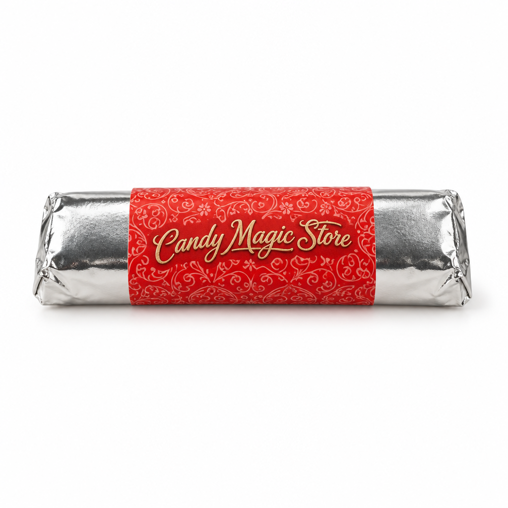 Vista frontale con firma Candy Magic Store